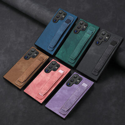 Hülle für Samsung S24 Ultra S23 FE S22 S21 S20 + Handy Schutz Case + Wristband