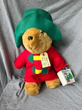 Paddington & Co. Ltd. bear from Sears, with Christmas Bag and an ornament