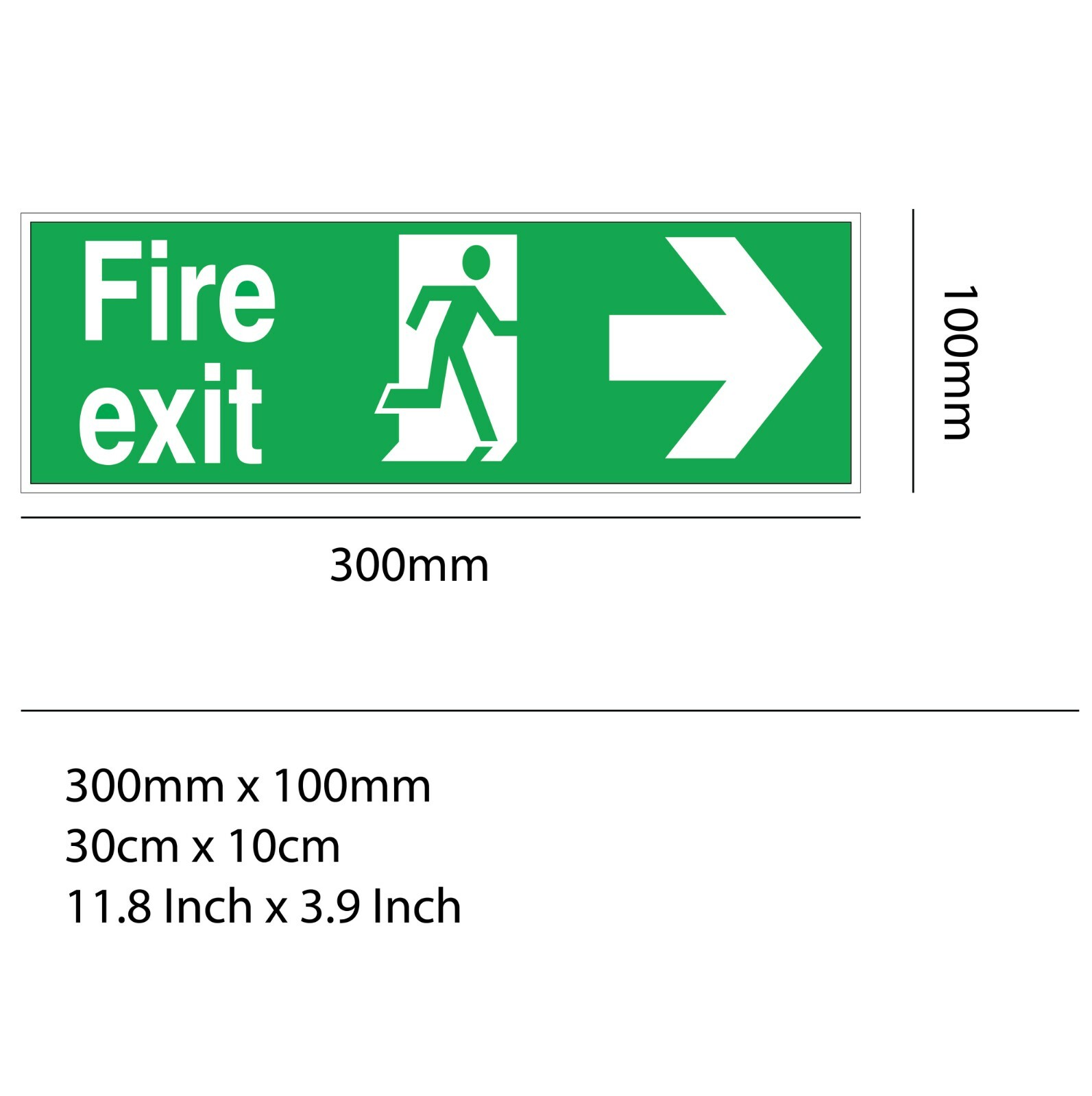 Fire Exit Sticker Sign Emergency Escape Fire Drill eBay