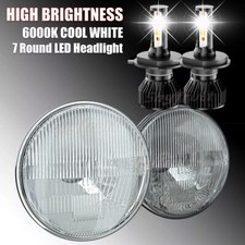 7 Inch Round Projector Led Headlights Hilo Beam For Freightliner Fl112 Truck