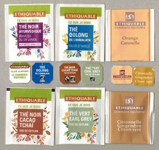 6 ETHIQUABLE FRANCE TEABAG ENVELOPES WRAPPERS AND TAGS COLLECTION 686