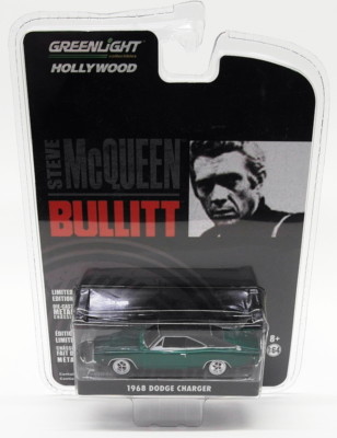 Greenlight 1/64 Scale Model Car 44741 - 1968 Dodge Charger Bullit - Chase Car