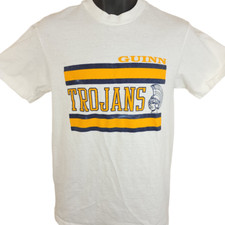 Vintage Kenny Guinn Trojans T Shirt Mens Size Small 80s Vegas Made In USA