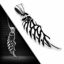 Ciondolo IN Acciaio Inossidabile Ala Angelo Custode