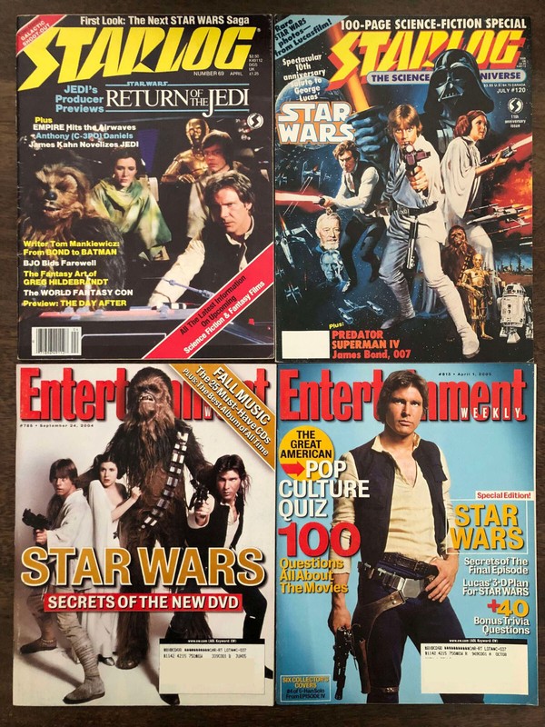 STAR WARS (Set of 4) - Starlog, Entertainment Weekly - Return of the Jedi (1983)