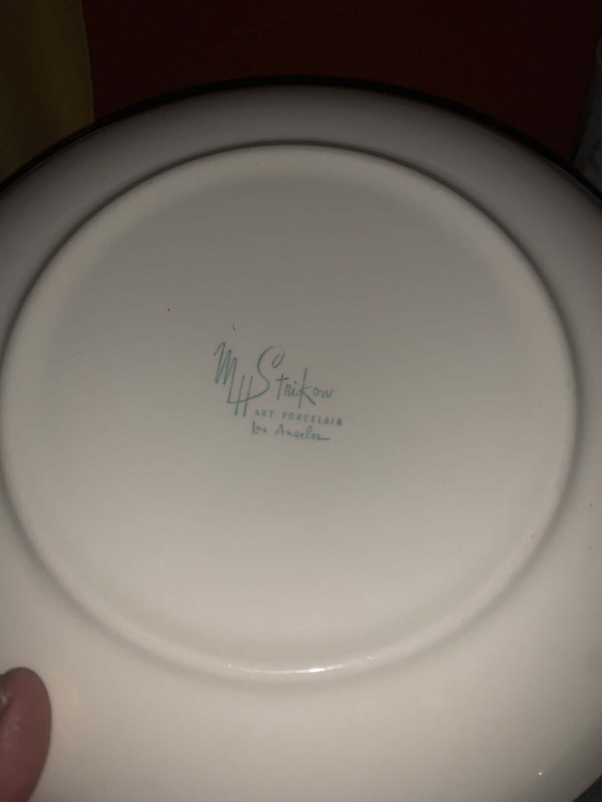 Vintage M H STRIKOW Art Porcelain Los Angeles CALIFORNIA Landmark