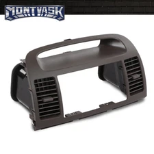 Fit For 02-06 Toyota Camry Dash Radio Bezel Center Air Vents Clock Trim Brown