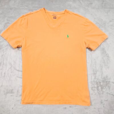 【みかん】新品‼️ POLO RALPH LAURENトレーナー M 150 Polo Ralph Lauren M Light Orange T-Shirt V-Neck Short Sleeve | eBay