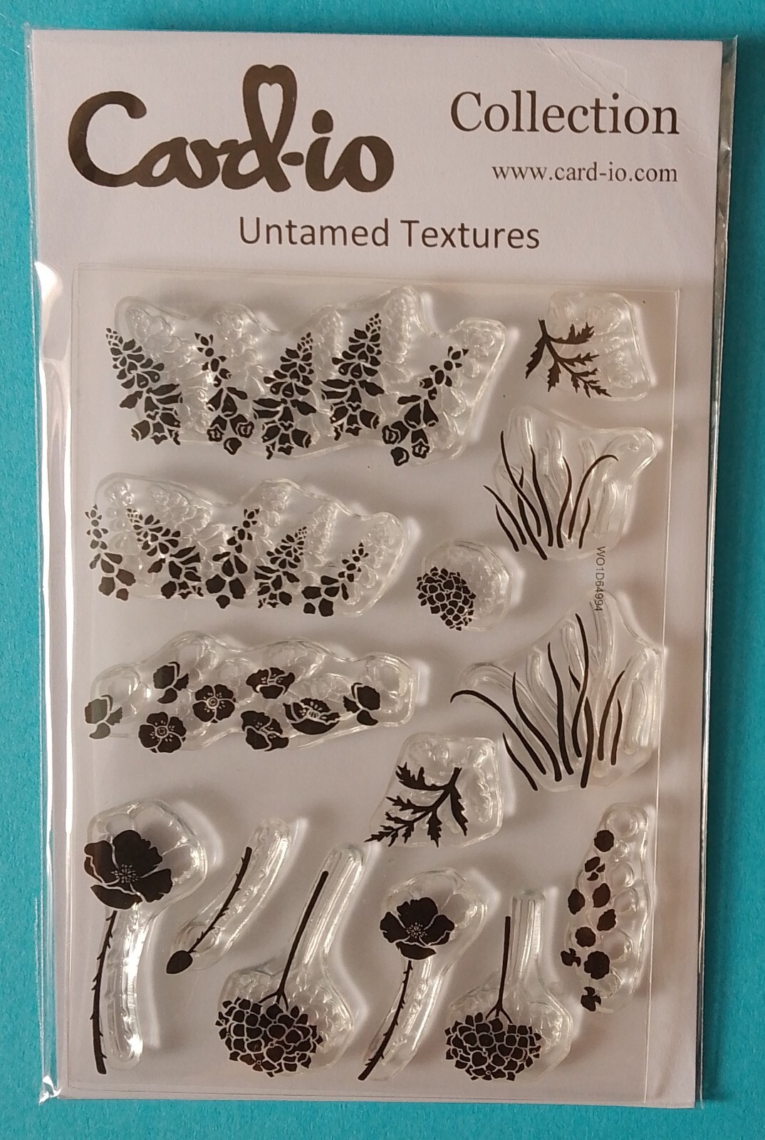 CARD-IO Collection UNTAMED TEXTURES  CDCCSTUNT-01 STAMP SET flower blooms grasse
