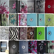 360 Rotating Magnetic Leather Case Smart Cover Stand For 2018 iPad 9.7 / 6th Gen