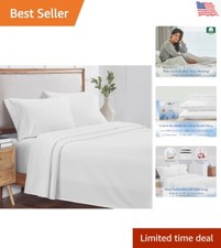 Luxurious California King Deep Pocket Sheet Set - Soft Cotton - 800 Thread Count