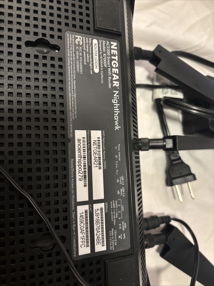 NETGEAR Nighthawk R7000P AC2300 Smart WiFi Router Read Description ...