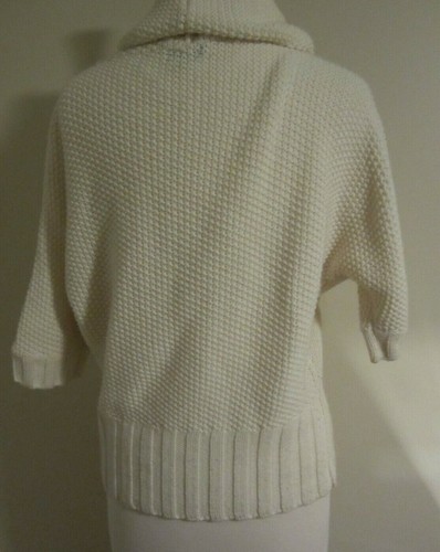 Suéter tejido EXPRESS marfil cuello capucha mujer talla XS - Imagen 3 de 8