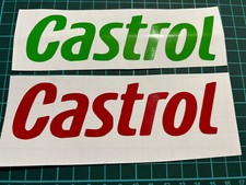 CASTROL TANK FAIRING STICKERS X 2