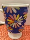 Set Of 2 Vintage Japanese Flower Mugs — photo 2