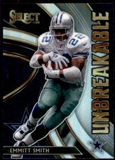 2020 Panini Select Unbreakable Silver Prizm Emmitt Smith Dallas Cowboys #U3