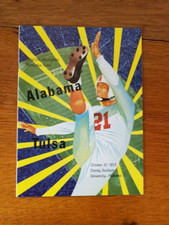 1953 Alabama Crimson Tide v Tulsa Golden Hurricane Football Program, NM