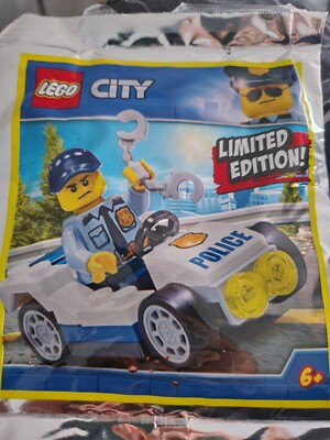 **Lego** 951907 - POLIZIST mit POLIZEIAUTO - City Polizei Polybag Zeitschrift 