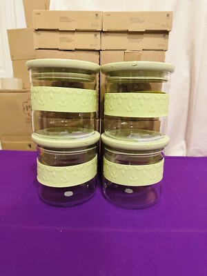 Princess House Fantasia Fresh Dry Goods Storage Container #3153 1.5Qt Set Of 4