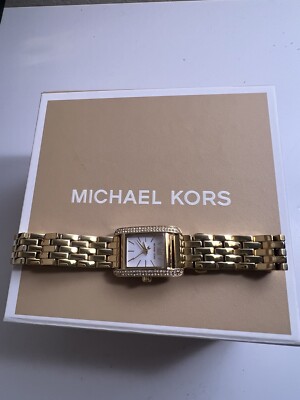 Michael Kors Mini Monroe Pave Gold-Tone Watch