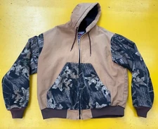 Vintage Winchester Xpert Men's Hooded hunting hoodie Camo Work Jacket  XL