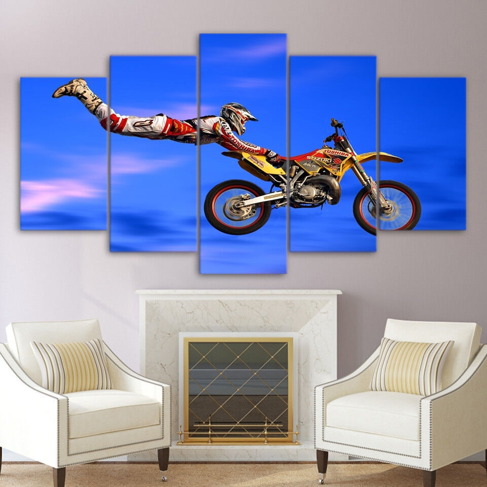 Canvas Print free style motocross 