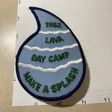 1992 Lava Day Camp Make A Splash Girl Scout Patch AR168
