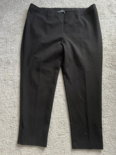 Karen Kane Women's Dress Pants 18W Stretchy Black Tapered Leg Elastic Waist