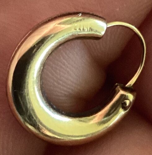 ZZ 14k Hoop Earrings Gold  - 第 1/7 張圖片