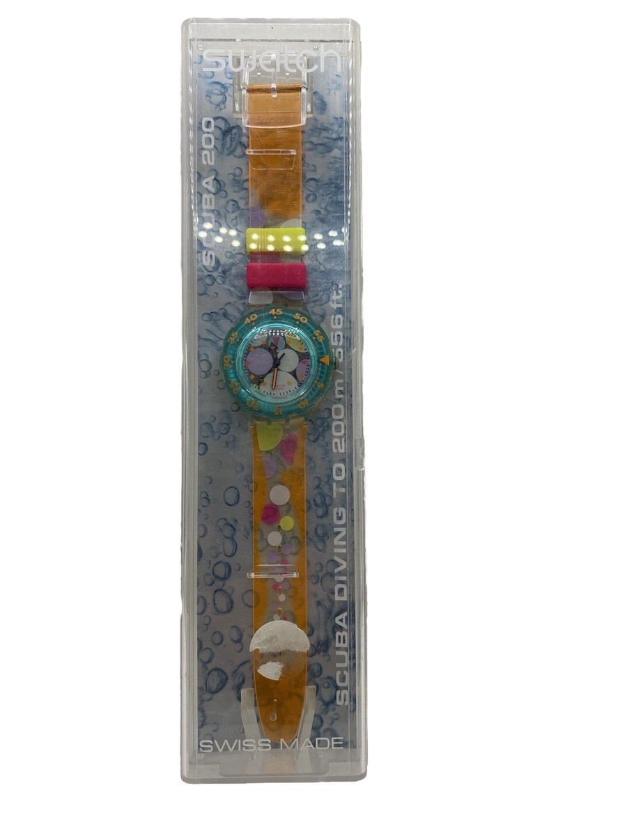 Vintage Swatch NEW never worn early 1992 SCUBA 200 | eBay