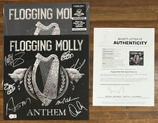 SIGNED Flogging Molly Anthem Vinyl LP Autographed BAS Beckett COA Certified