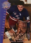 01-02 itg bap signature series vintage chuck rayner new rangers autograph auto