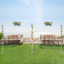 10x20ft Backdrop Stand, Wedding Party Backdrop Stand Pipe Kit Curtain Frame