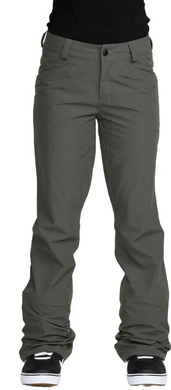 Volcom Hallen Women's Snow Pants, Dark Grey, Large