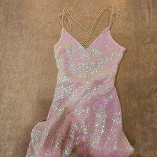 Windsor Irene Floor-Length Iridescent Sequins Gown Size Medium Prom Party Ball