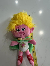 Disney Trolls Poppy Plush Doll, Small 6-14in, Washable, Pink Yellow Hair
