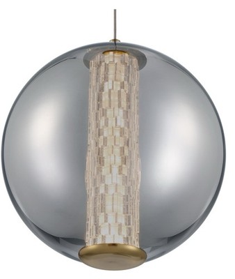 Atom Pendant by Eurofase, Gold & Smoke Glass, Model 45735-023