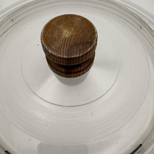 Vtg Mirro Cookware Glass Lid Wood Handle Made in Mexico 10.25 in Replacement - Picture 3 of 6