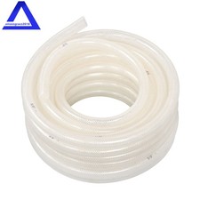 5/8 ID 7/8 OD - 50 ft Braided Clear PVC Tubing, Working Pressure 10 Bar