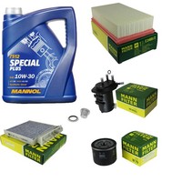Mann Inspektionspaket 5L Mannol Special Plus 10W-30 FüR Nissan Note 1.5 Dci