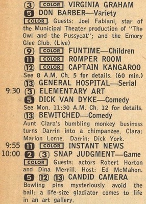 1968 TV AD / JOEL FABIANI / MUNICIPAL THEATER COMPANY on THE DON BARBER SHOW