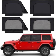 Car Window Shades - 2019-2024 Jeep Wrangler JK JL and Gladiator JT Priv...