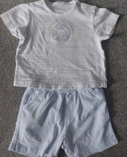 Baby boys 0 to 3 months sailor style summer set Tutti piccolo
