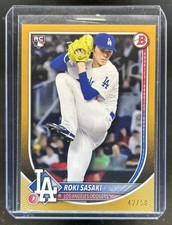 2025 Bowman Roki Sasaki RC Gold Border Rookie #/50 Dodgers