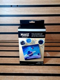 NEW Make Market Celestial Body Pixelated Brick Art Kit Space Saturn 10x10 Craft