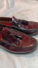 G H Bass 8.5 D Oxblood Lennox Red Brown Tassled Weejuns Loafers Retro Timeless