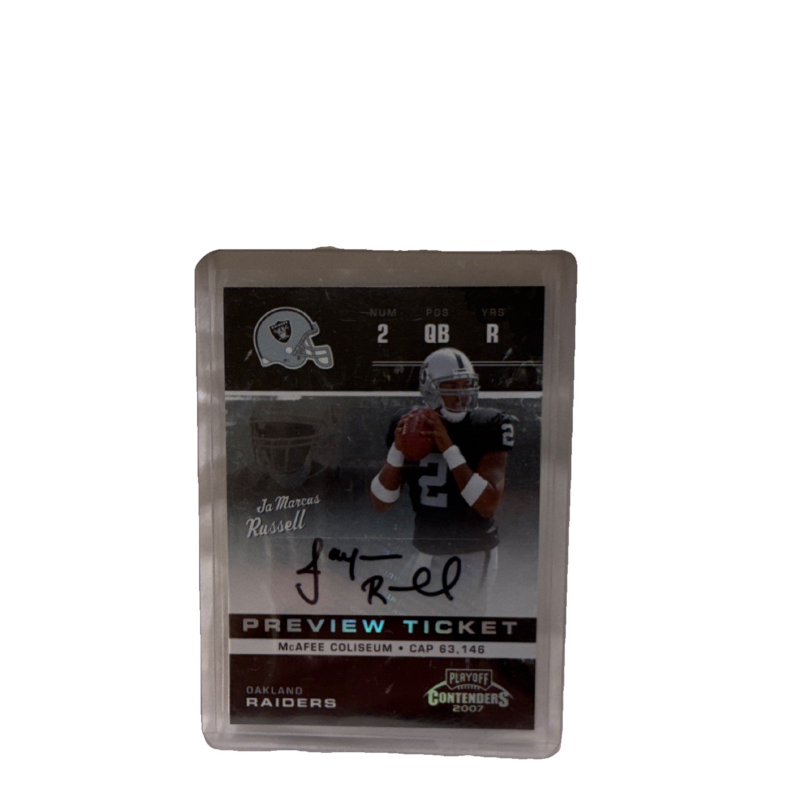 JaMarcus Russell Leaf Limited Contenders Preview Autograph #RTP14 Base