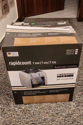 Ratiotec Rapidcount T200 T225 T275 Geldschein Prüfer Zähler Maschine Gerät 