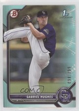 2022 Bowman Draft Aqua 98/199 Gabriel Hughes #BD-151 10sm