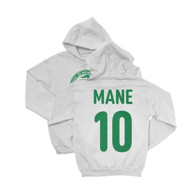 Senegal 10 Mane 2-Sided Jersey-Style Soccer Unisex Hooded Sweatshirt